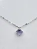 collier swarovski pierre violette en cristal