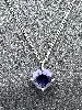 collier swarovski pierre violette en cristal