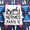 cravate hermès 100% soie multicolore à motifs bateaux
