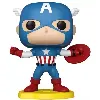 figurine funko! pop - marvel comics n°30 - captain america - comic cover (74134)