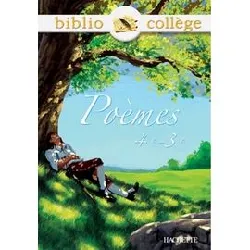 livre bibliocollege poemes 4eme 3eme