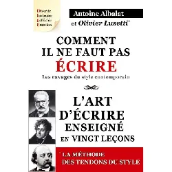 livre comment il ne faut pas écrire
