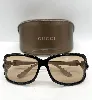 lunettes de soleil gucci gg 2995/s ornées du logo gucci avec des verres marrons clairs