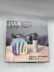 mini karaoké bluetooth avec micro - coloris crème