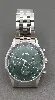 montre cluse anthéor multifunction watch steel green, silver colour
