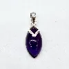 pendentif argent améthyste argent 925 millième (22 ct) 3,50g