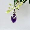 pendentif argent améthyste argent 925 millième (22 ct) 3,50g