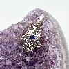 pendentif argent main de fatma centré d'une pierre bleue  argent 925 millième (22 ct) 1,50g