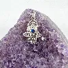 pendentif argent main de fatma centré d'une pierre bleue  argent 925 millième (22 ct) 1,50g