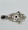 pendentif argent main de fatma centré d'une pierre bleue  argent 925 millième (22 ct) 1,50g