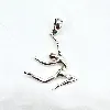 pendentif argent massif gymnastique argent 925 millième (22 ct) 2 g