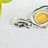 pendentif argent opale de feu avec oxydes argent 925 millième (22 ct) 1,42g