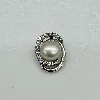 pendentif argent ornée d'une perle et d'oxydes argent 925 millième (22 ct) 1,58g