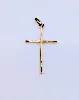 pendentif croix traîts limés or 750 millième (18 ct) 1,05g