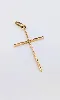 pendentif croix traîts limés or 750 millième (18 ct) 1,05g