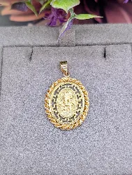 pendentif de "longévité" et "bonheur" en caratères chinois or 750 millième (18 ct) 3,67g