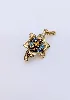 pendentif fleur émail multicolore or 750 millième (18 ct) 1,52g