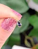 petit pendentif orné d'un saphir forme poire or 750 millième (18 ct) 0,10g