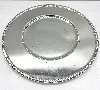plateau christofle rond en métal argenté