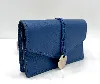 porte cartes jimmy choo bria en cuir bleu jean