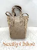 sac à bandoulière see by chloé tilda cabas mini en cuir gris / taupe