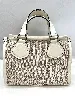 sac cabas lancel  l en toile de jute et cuir de vachette blanc