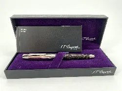 stylo dupont roller "olympio" en résine boisée et métal