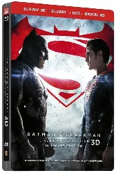 blu-ray batman v superman : l'aube de la justice - steelbook ultimate édition - blu - ray 3d + blu - ray + dvd + copie digitale