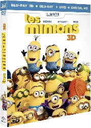 blu-ray les minions - combo blu - ray 3d + blu - ray + dvd + copie digitale