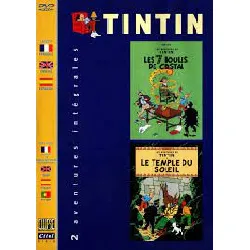 dvd les aventures de tintin : les 7 boules de cristal / le temple du soleil