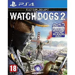 jeu ps4 watch dogs 2 edition deluxe