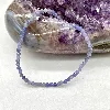 550126 bracelet billes élastiqué en pierre tanzanite d2mm