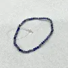 550126 bracelet billes élastiqué en pierre tanzanite d2mm
