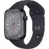 apple watch series 8 (gps) - boîtier 45 mm aluminium minuit avec bracelet sport minuit