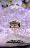 bague or ornée d'un quartz fumé or 375 millième (9 ct) 4,14g