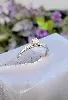 bague solitaire en or blanc sertie d'un diamant d'environ 0,16ct or 750 millième (18 ct) 2,54g