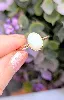 bague solitaire en or sertie d'une opale or 750 millième (18 ct) 1,58g