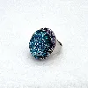 bague swarovski cocktail bleu et violette
