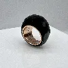 bague swarovski  nirvana noire en cristal