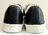 baskets / chaussures tennis chanel en cuir noir avec logo modèle uniform t42