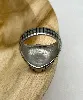 bgac bague chevalière acier sertie de pierre onyx ovale