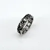 bgar bague anneau celtique triskell en acier noirsi t66