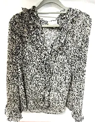 blouse sézane imprimé fleuri