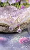 boucles d'oreilles or chacune ornée des améthystes pendantes or 375 millième (9 ct) 1,53g