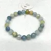 bracelet élastiqué en pierre aigue marine d8 mm