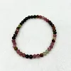 bracelet élastiqué en pierre tourmaline d4 mm