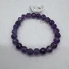 brpi bracelet élastiqué en pierre améthyste d8mm