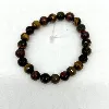 brpi bracelet élastiqué en pierre oeil de taureau d8mm
