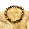 brpi bracelet élastiqué en pierre oeil de tigre d10 mm