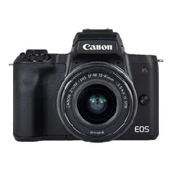 canon eos m50 - appareil photo numérique - sans miroir - 24.1 mp - aps - c - 4k / 25 pi/s - 8.3x zoom optique objectif ef - s 18 -